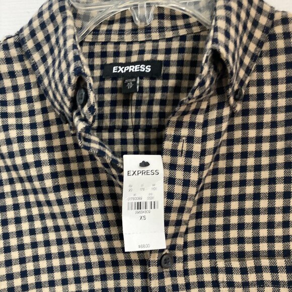 New Men's Express Button Down Shirt XS - Picture 2 of 4